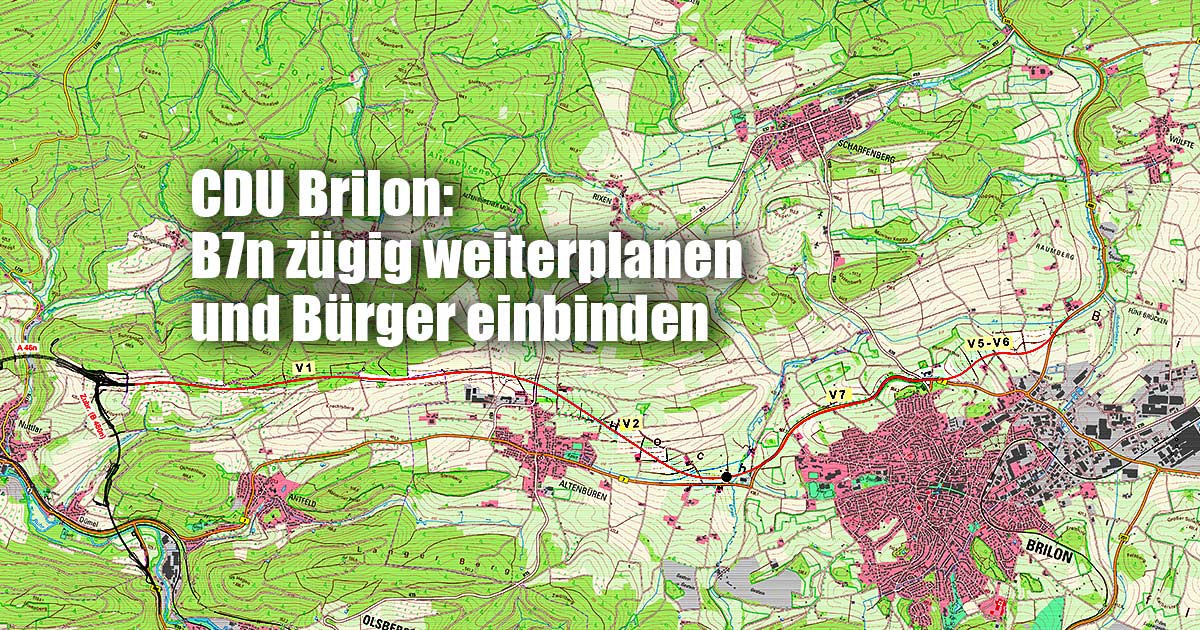 CDU BRILON B7N ZUEGIG WEITERPLANEN BUERGER EINBINDEN BRILON TOTALLOKAL