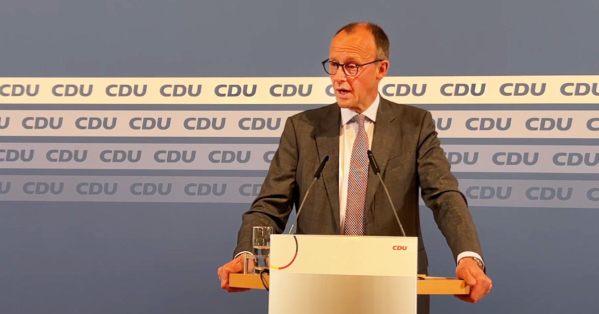 CDU PARTEICHEF FRIEDRICH MERZ BRILON TOTALLOKAL