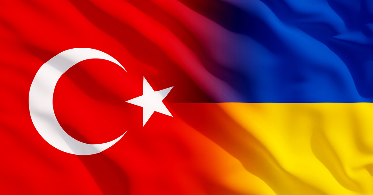 TURKEY TUERKEI UKRAINE FLAGS