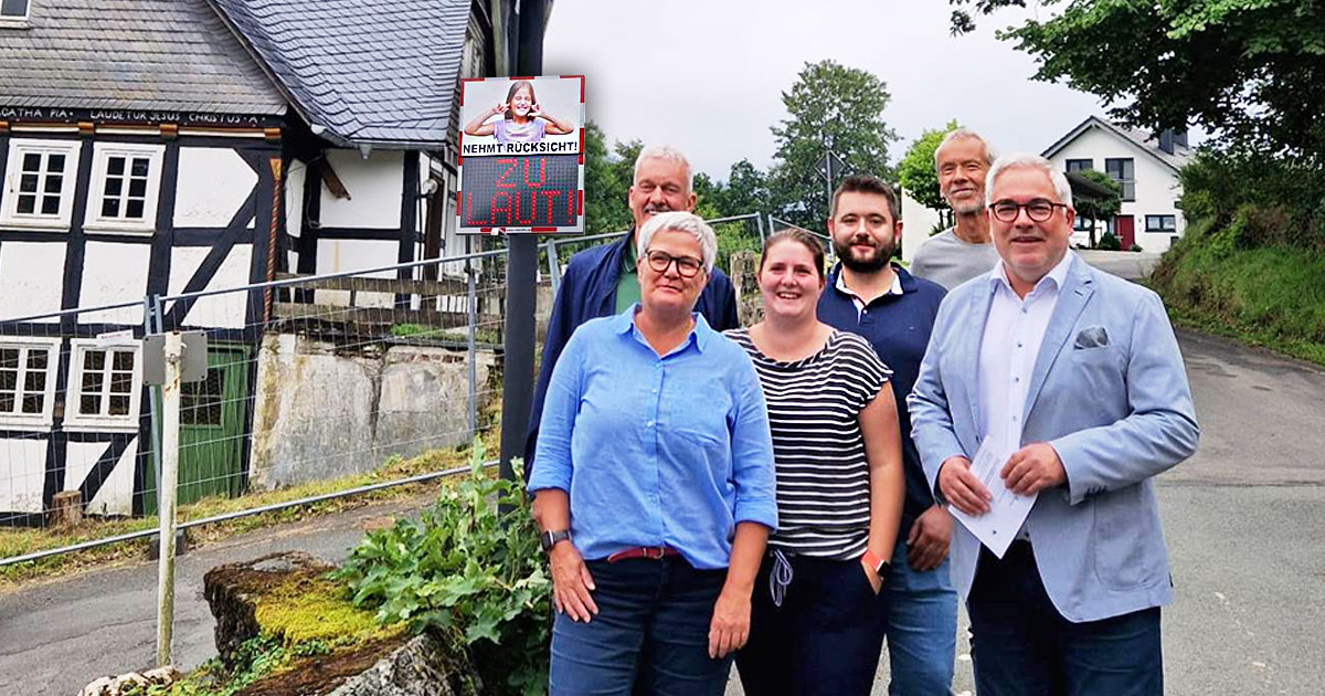 LAERM DISPLAY ZU LAUT OLSBERG TOTALLOKAL