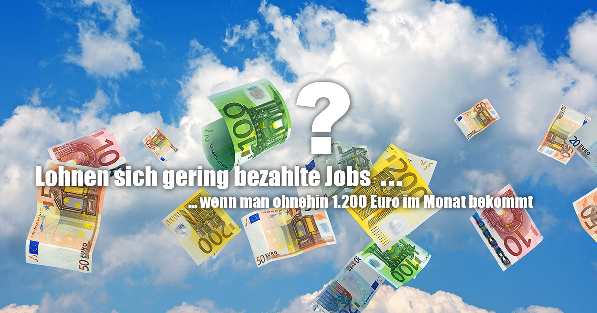 GERING BEZAHLTE JOBS