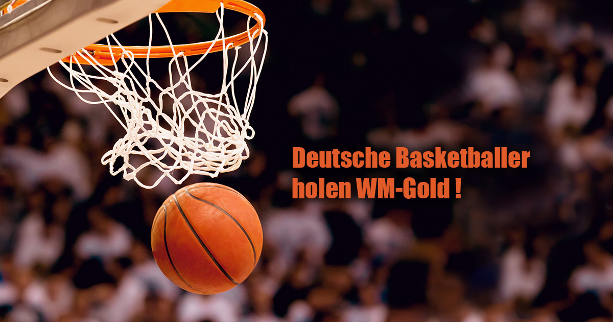 DEUTSCHE BASKETBALLER HOLEN WM GOLD