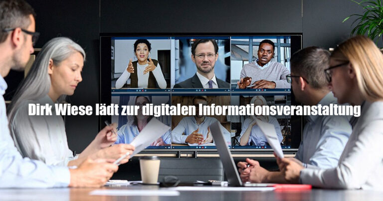 DIRK WIESE DIGITALE INFORMATIONSVERANSTALTUNG