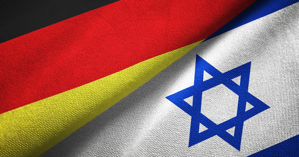 FLAGGE DEUTSCLAND ISRAEL