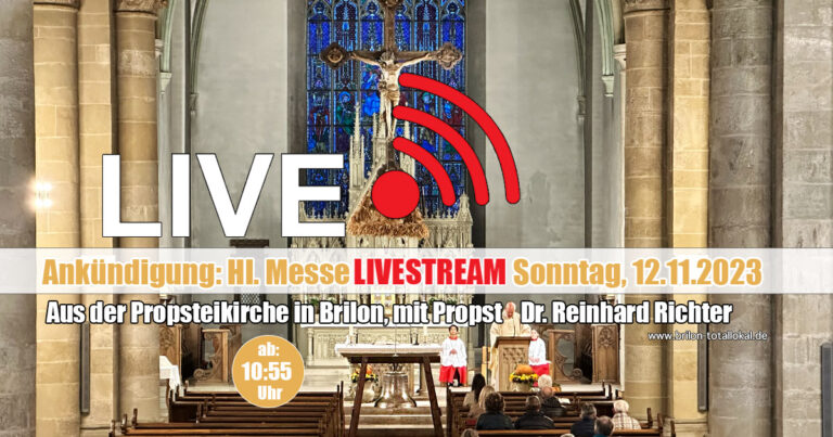 LIVE GOTTESDIENST AM 12.11.2023