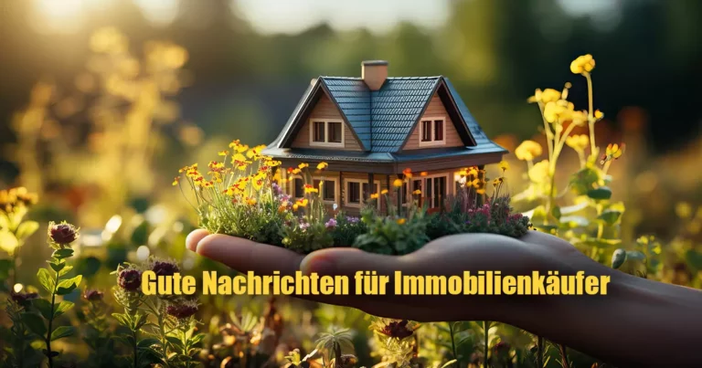 GUTE NACHRICHTEN FÜR IMMOBILIENKÄUFER